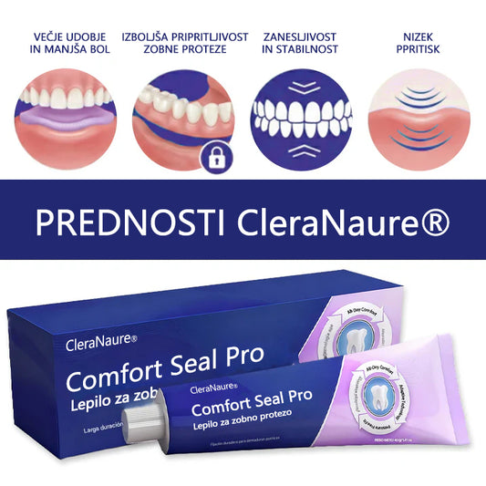 CleraNaure® Comfort Seal Pro Lepidlo na Zubní Protézu