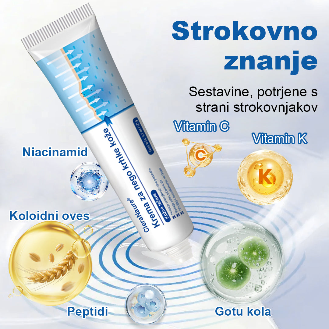 CleraNaure® krema za občutljivo in krhko kožo 🌿 Večnamenska poprava za podplutbe, suhost in madeže