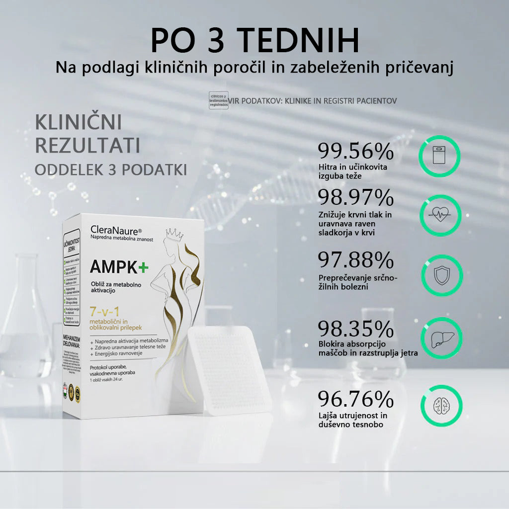 ⚜️CleraNaure® 7‑v‑1 metabolični in oblikovalni prilepek (tehnologija mikrodifuzije, 24-urni učinek) ✨ Obliž za uravnavanje telesne teže, apetita, energije in presnove glukoze.