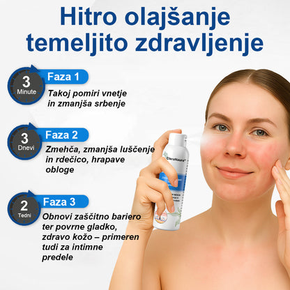 CleraNature® Magnezijev Sprej – Hitro Olajšanje za Srbečo, Rdečo in Občutljivo Kožo (tudi na intimnih predelih)