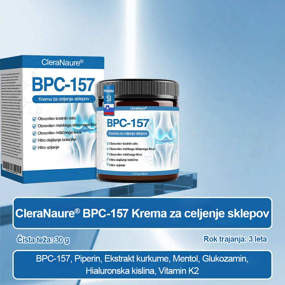 ✨Zadnji dan promocije 80% POPUSTA | 🇸🇮 CleraNaure® BPC-157 Kremo za zdravljenje sklepov🦴 Zdravljenje artritisa, nevropatije, revmatizma, športnih poškodb in še več