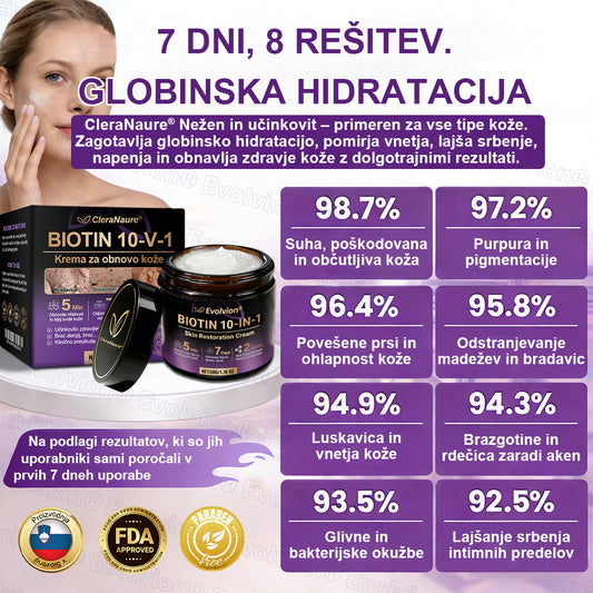 CleraNaure® Biotin 10-v-1 krema za obnovo kože
