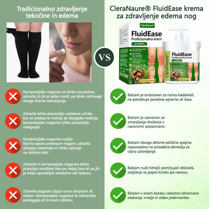 🌿 Poslovite se od otečenih, bolečih nog – CleraNaure® FluidEase Profesionalna krema za izboljšanje prekrvavitve nog prinaša pravo olajšanje! ✨🦵