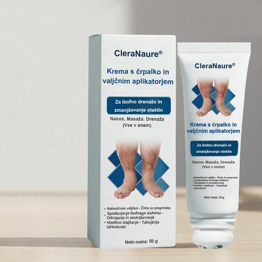 ClevaNature® Valjček z limfno kremo za lajšanje oteklin in spodbujanje limfne drenaže