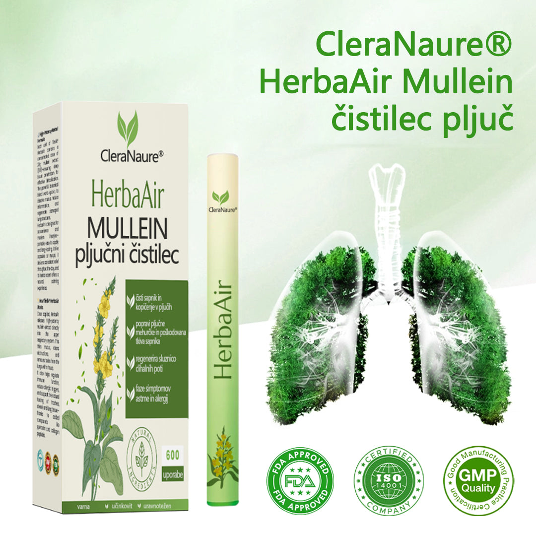 CleraNaure® HerbaAir Mullein Prečiščevalec Pljuč