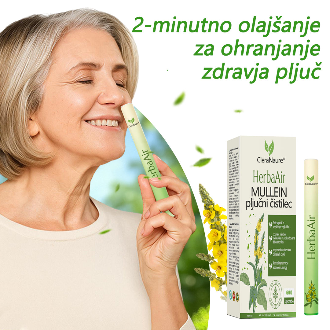 CleraNaure® HerbaAir Mullein Prečiščevalec Pljuč