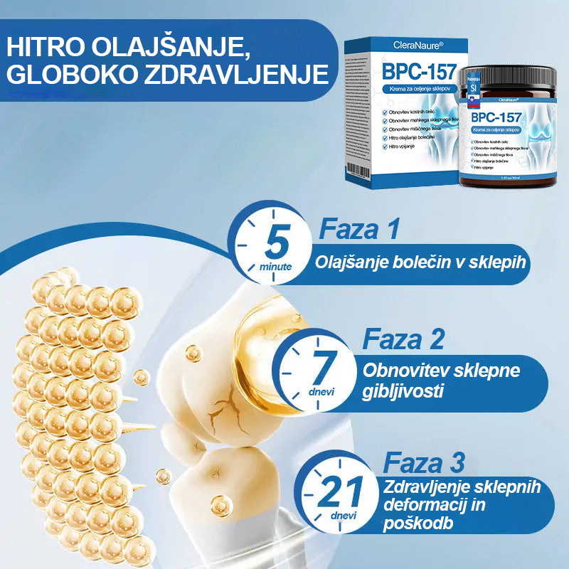 ✨Zadnji dan promocije 80% POPUSTA | 🇸🇮 CleraNaure® BPC-157 Kremo za zdravljenje sklepov🦴 Zdravljenje artritisa, nevropatije, revmatizma, športnih poškodb in še več
