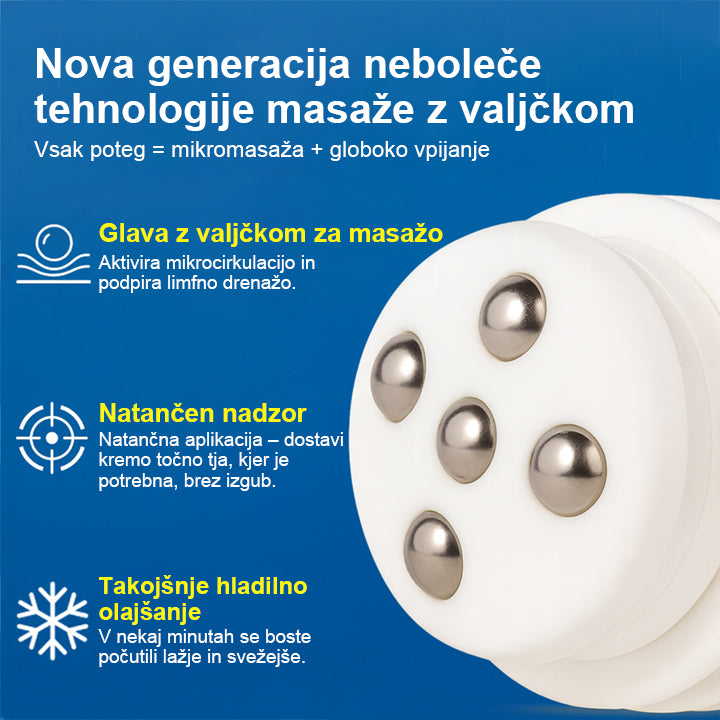 ClevaNature® Valjček z limfno kremo za lajšanje oteklin in spodbujanje limfne drenaže