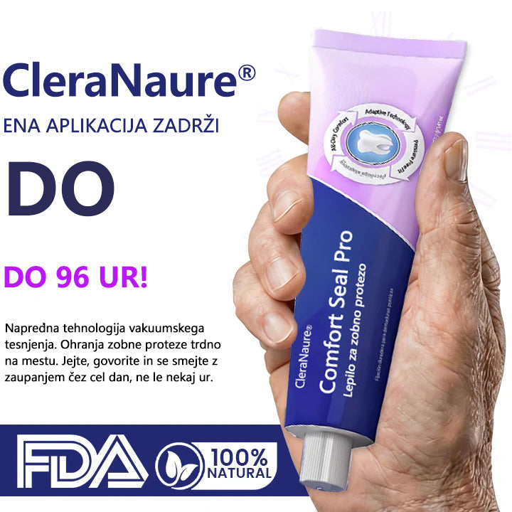 CleraNaure® Comfort Seal Pro Lepidlo na Zubní Protézu