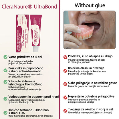 CleraNaure® UltraBond Premium lepilo za proteze