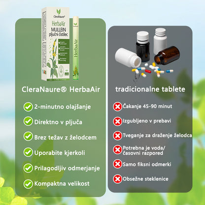 CleraNaure® HerbaAir Mullein Prečiščevalec Pljuč
