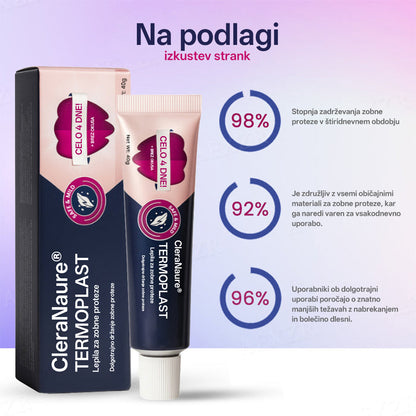 CleraNature® Termoplastično lepilo za zobne proteze