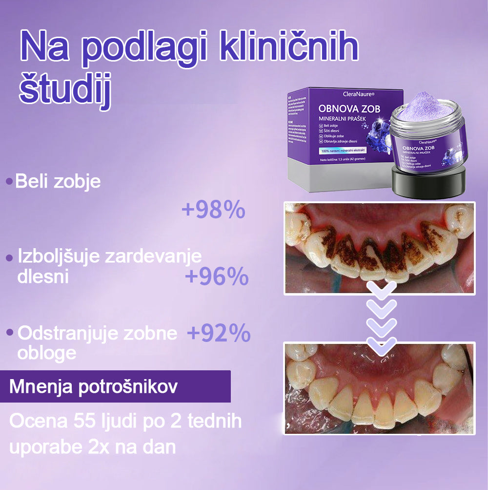CleraNature® Prašek za obnovo zob