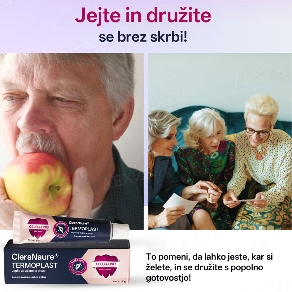 CleraNature® Termoplastično lepilo za zobne proteze