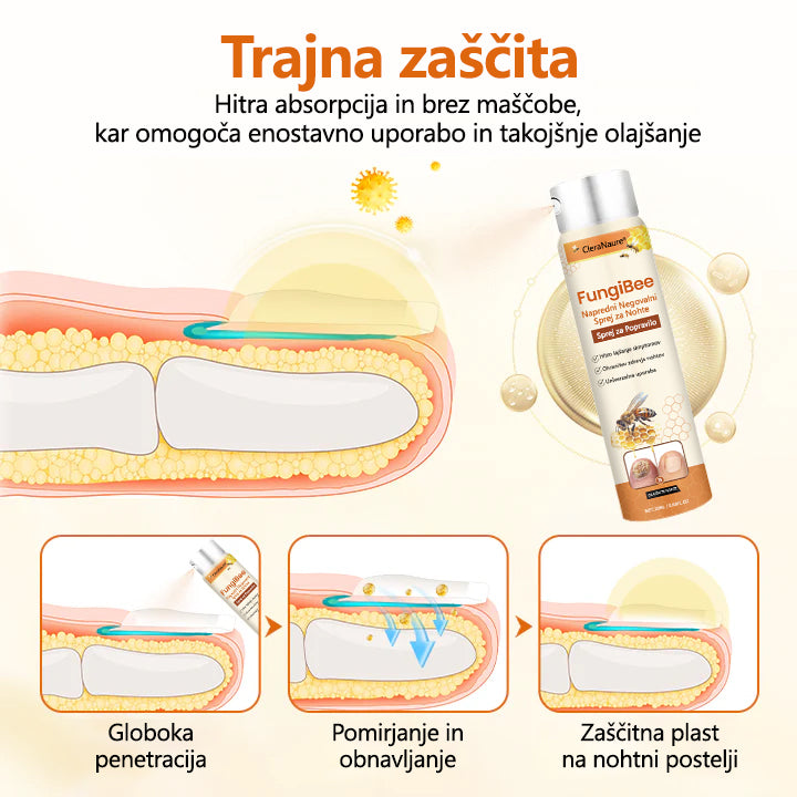 CleraNaure® FungiBee Napreden sprej za obnovo nohtov
