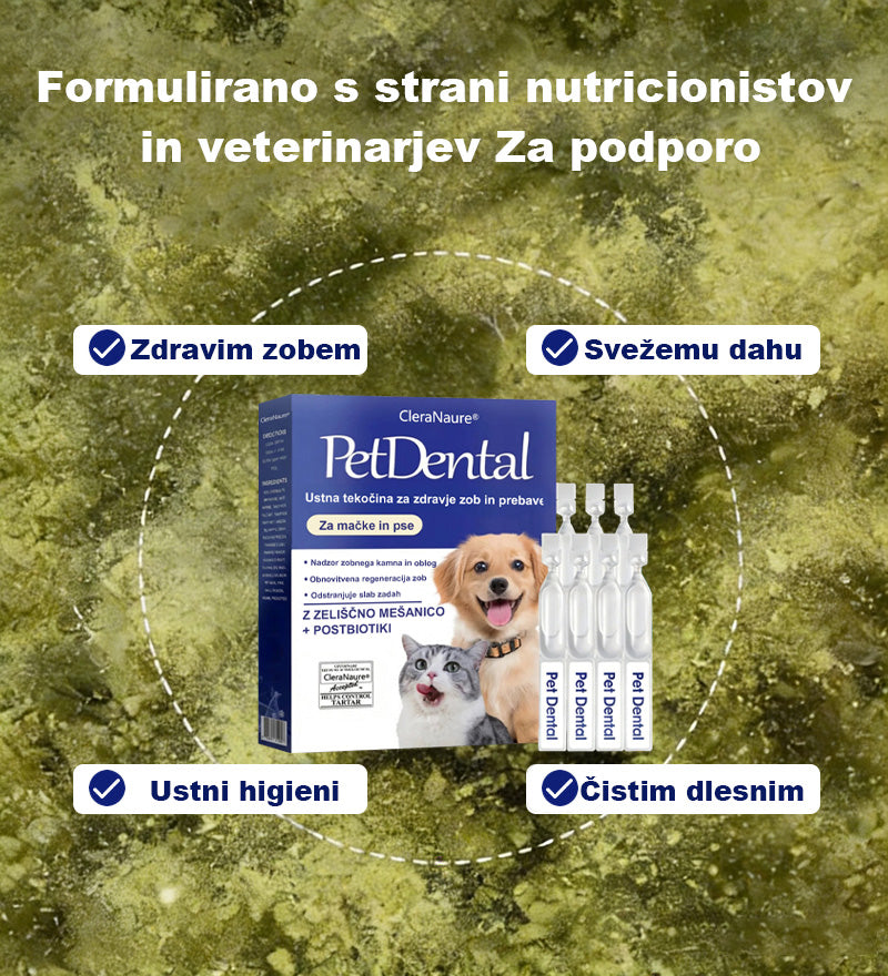 [Uradna trgovina] CleraNaure® Ustna tekočina za nego zob in zdravje prebave hišnih ljubljenčkov – Osveži dah, odstranjuje zobni kamen, podpira regeneracijo dlesni in stabilizira zobe (za mačke in pse) – Prihranite 80% že danes!