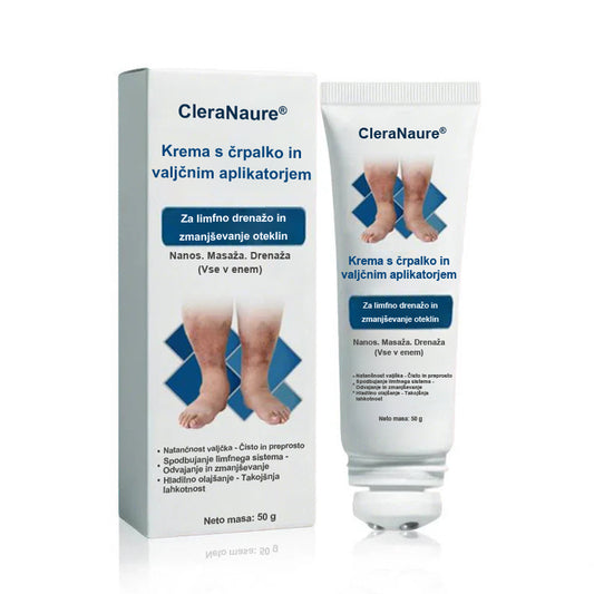 ClevaNature® Valjček z limfno kremo za lajšanje oteklin in spodbujanje limfne drenaže