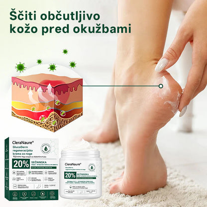 CleraNaure®GlucoDerm Regeneracijska krema za noge