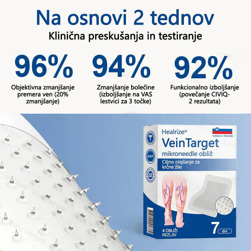 Healrize® VeinTarget mikroiglični obliž
