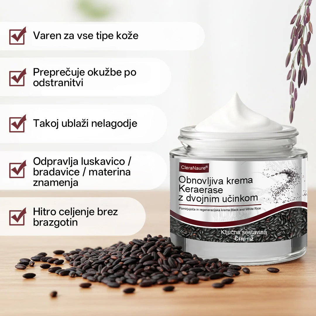CleraNaure® OryzaClear – Močna krema s črnim rižem za kožne izrastke in izbokline · Nežna rastlinska formula za mehčanje