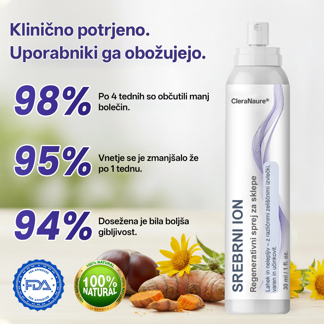 CleraNature® Srebrni ionski sprej za sklepe 💕💕💕