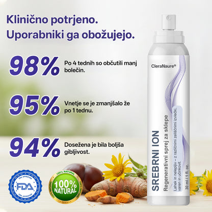 CleraNature® Srebrni ionski sprej za sklepe 💕💕💕