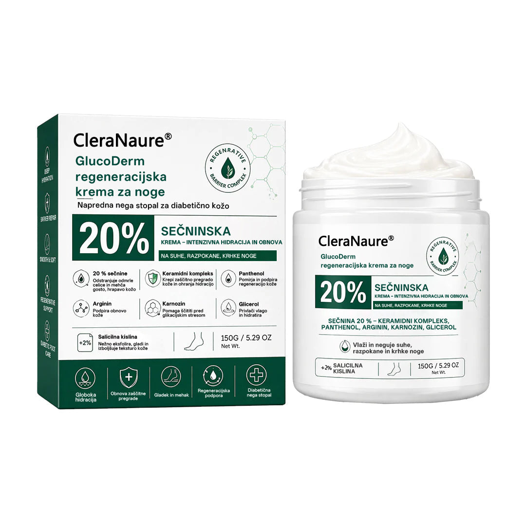 CleraNaure®GlucoDerm Regeneracijska krema za noge