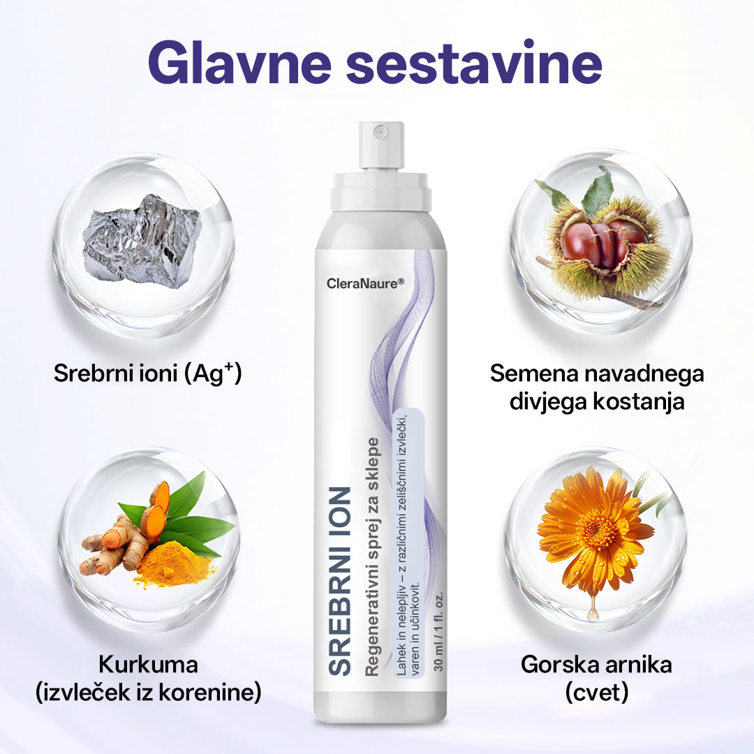 CleraNature® Srebrni ionski sprej za sklepe 💕💕💕