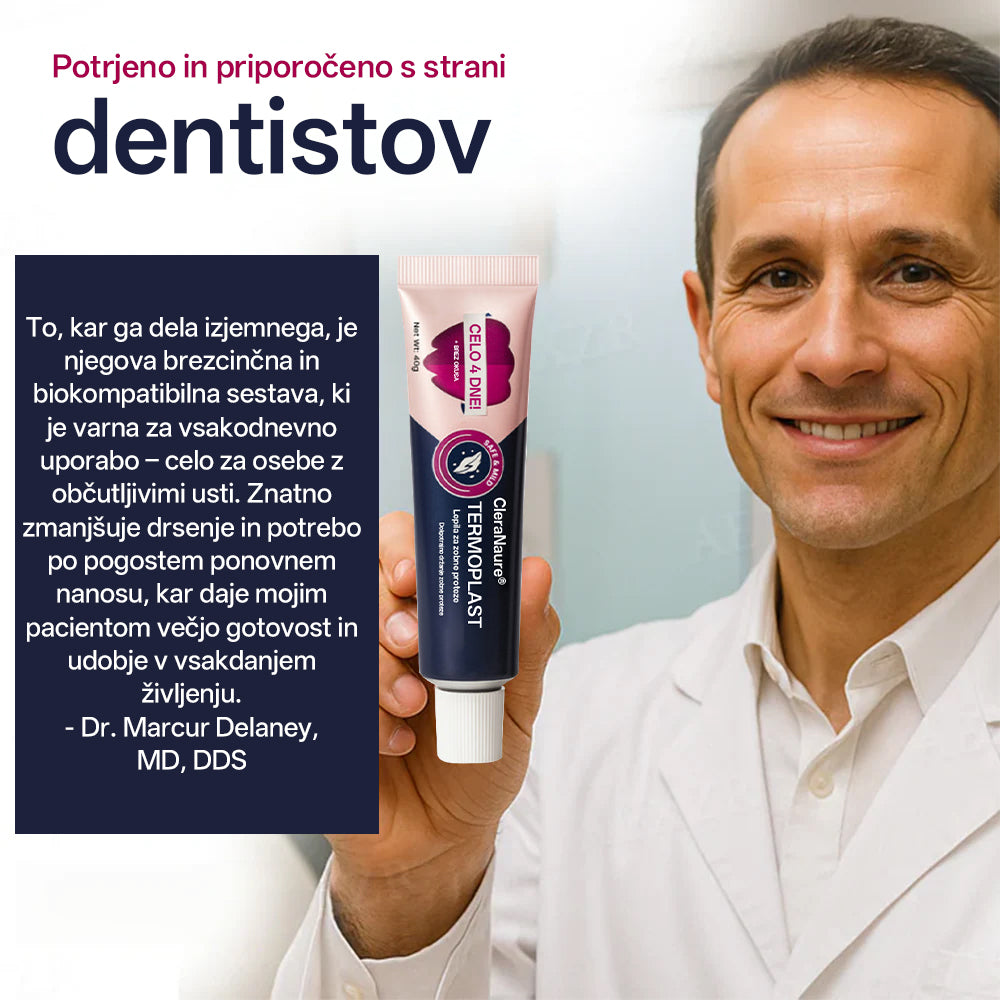 CleraNature® Termoplastično lepilo za zobne proteze