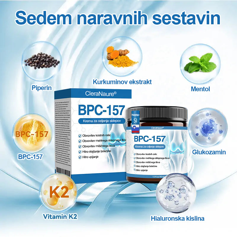 ✨Zadnji dan promocije 80% POPUSTA | 🇸🇮 CleraNaure® BPC-157 Kremo za zdravljenje sklepov🦴 Zdravljenje artritisa, nevropatije, revmatizma, športnih poškodb in še več