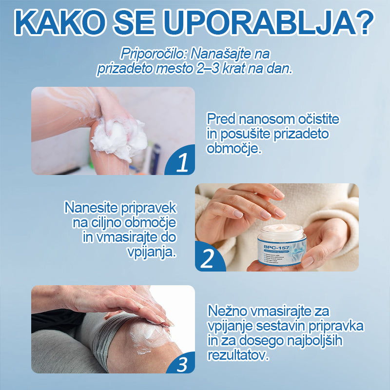 ✨Zadnji dan promocije 80% POPUSTA | 🇸🇮 CleraNaure® BPC-157 Kremo za zdravljenje sklepov🦴 Zdravljenje artritisa, nevropatije, revmatizma, športnih poškodb in še več