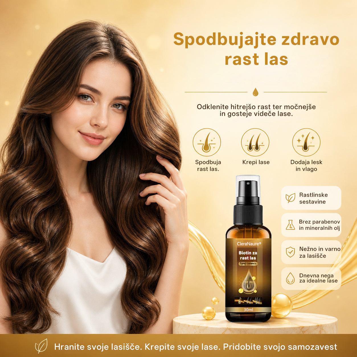 CleraNaure® Biotin Hair Growth Essence Spray (Nova formula)